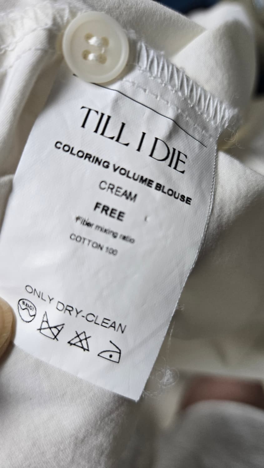 틸아이다이 배색카라 블라우스 상품이미지7