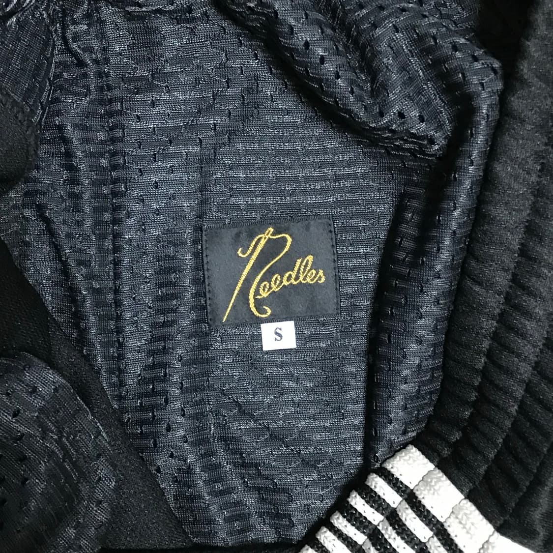 니들스 트랙팬츠 검정 아이보리 스트레이트 s 상품이미지3