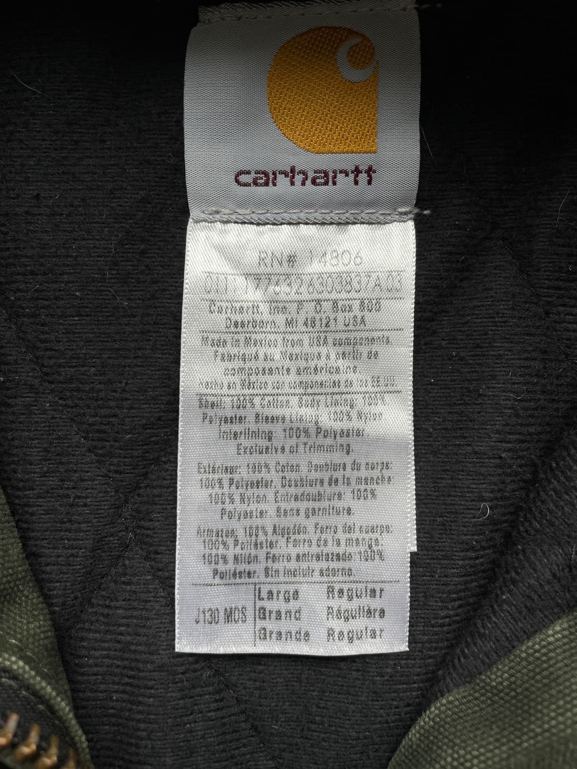 칼하트 j130 mos 모스 액티브 샌드스톤 상품이미지3