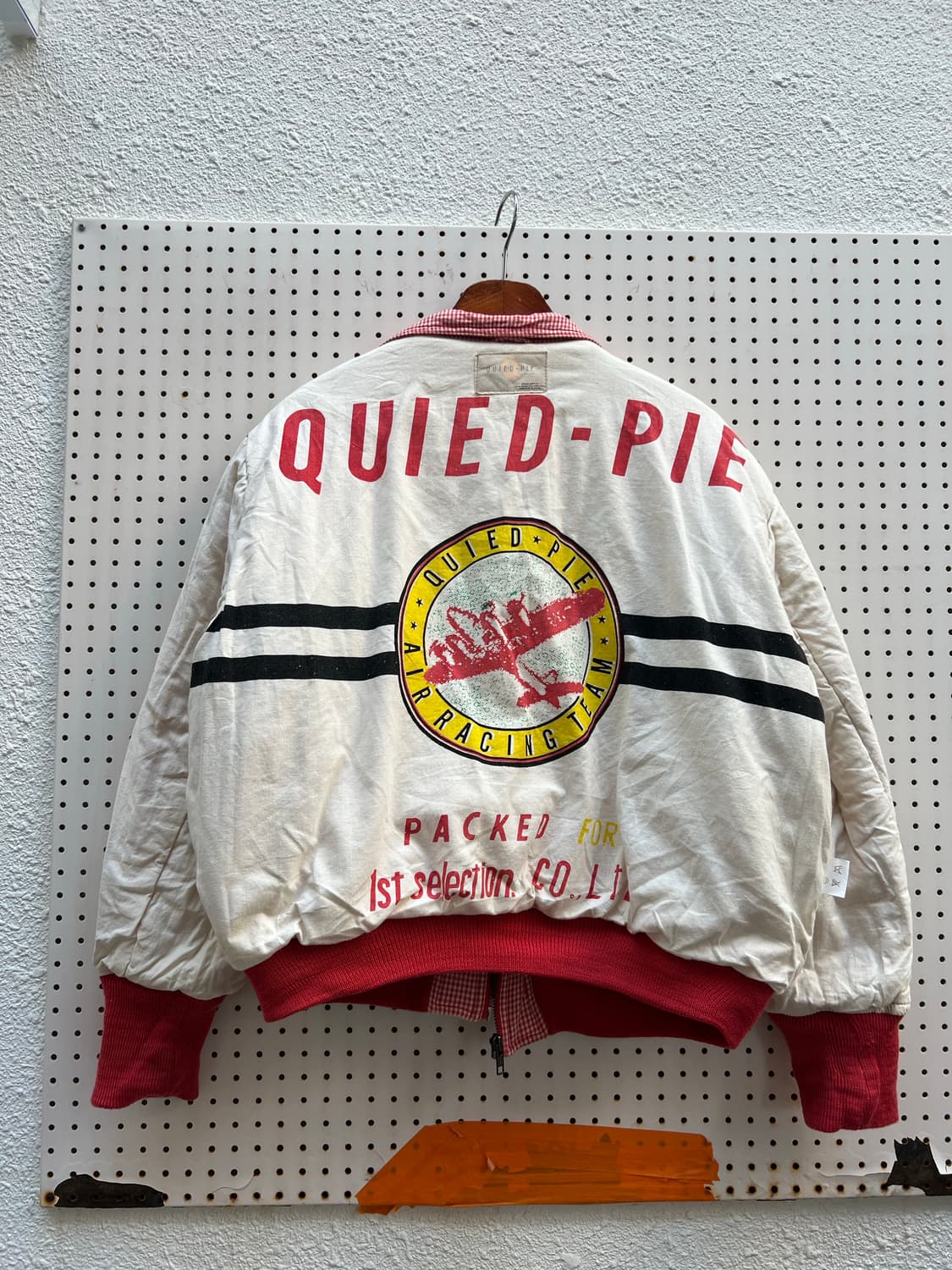 1990s QUIED-PIE CHECK BOMBER 90s빈티지봄버 상품이미지3