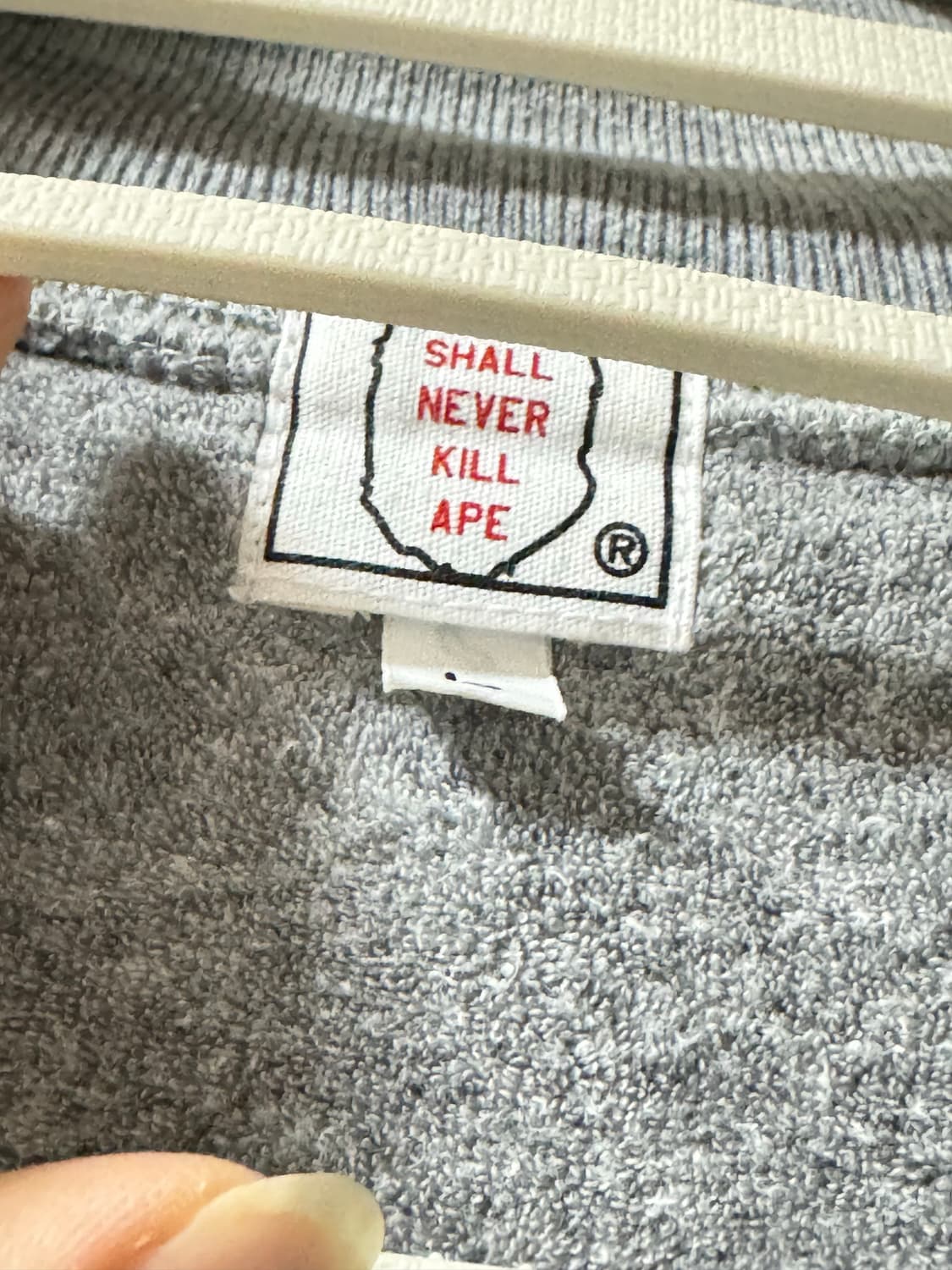 베이프 그레이 베이스볼 테리집업 상품이미지5