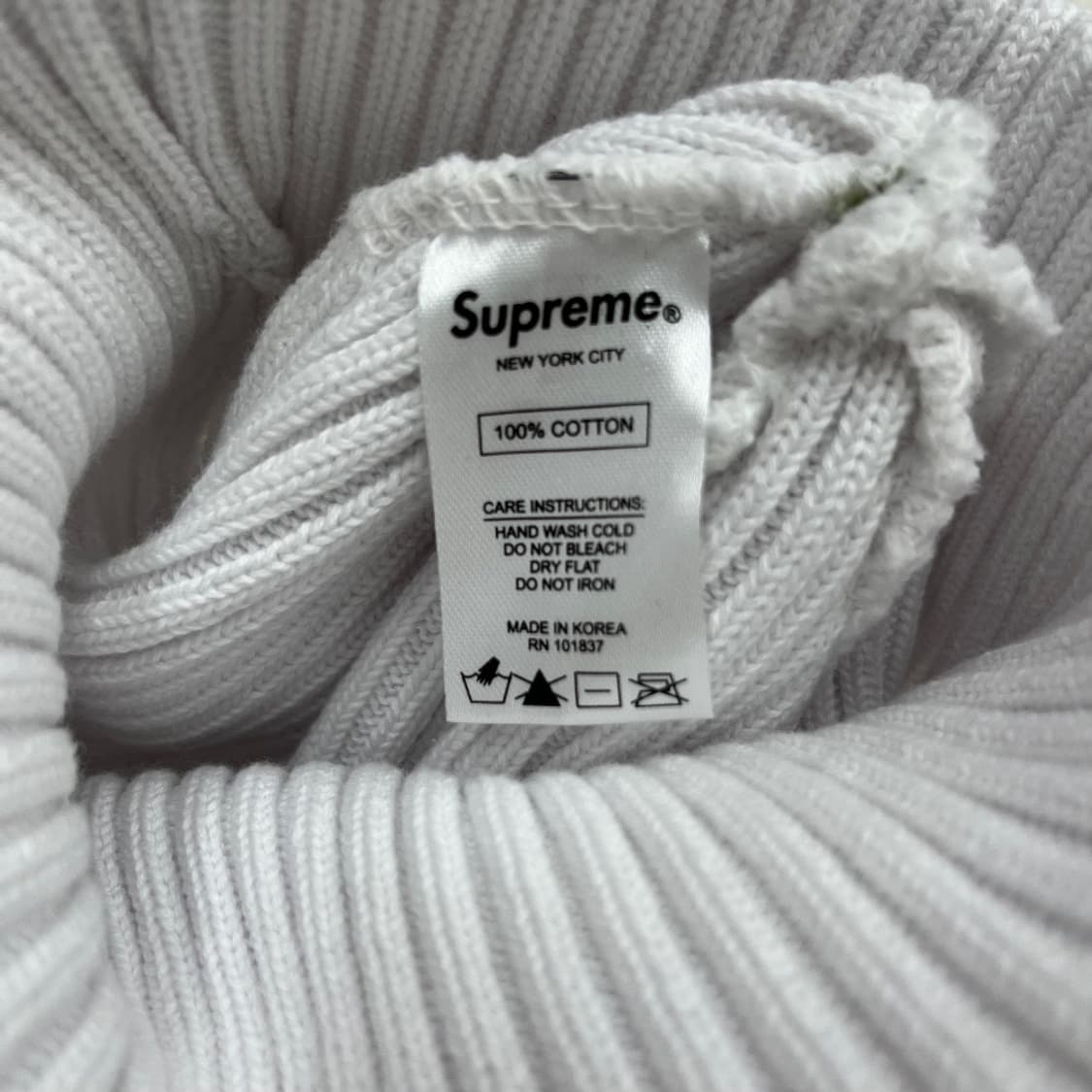 슈프림 박스로고 화이트 비니 상품이미지6