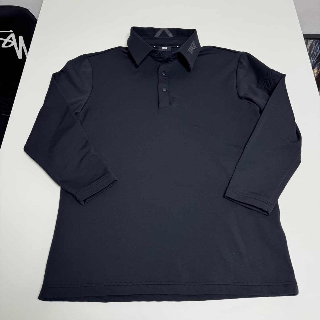 PXG 남성 7부 카라티 블랙 L 상품이미지1