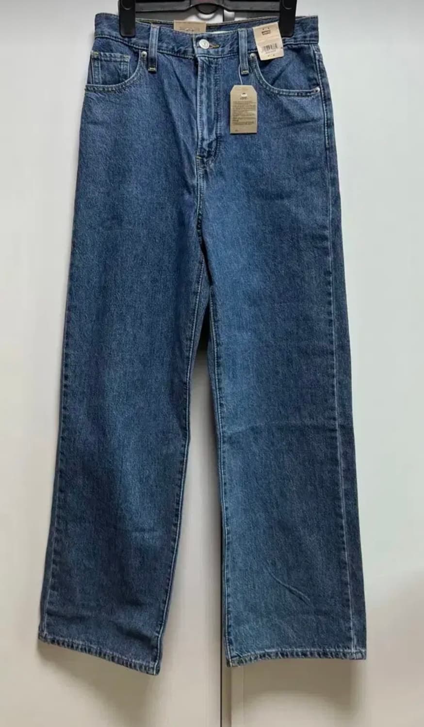 리바이스 하이웨스트 스트레이트 진 데님 바지 진 상품이미지2