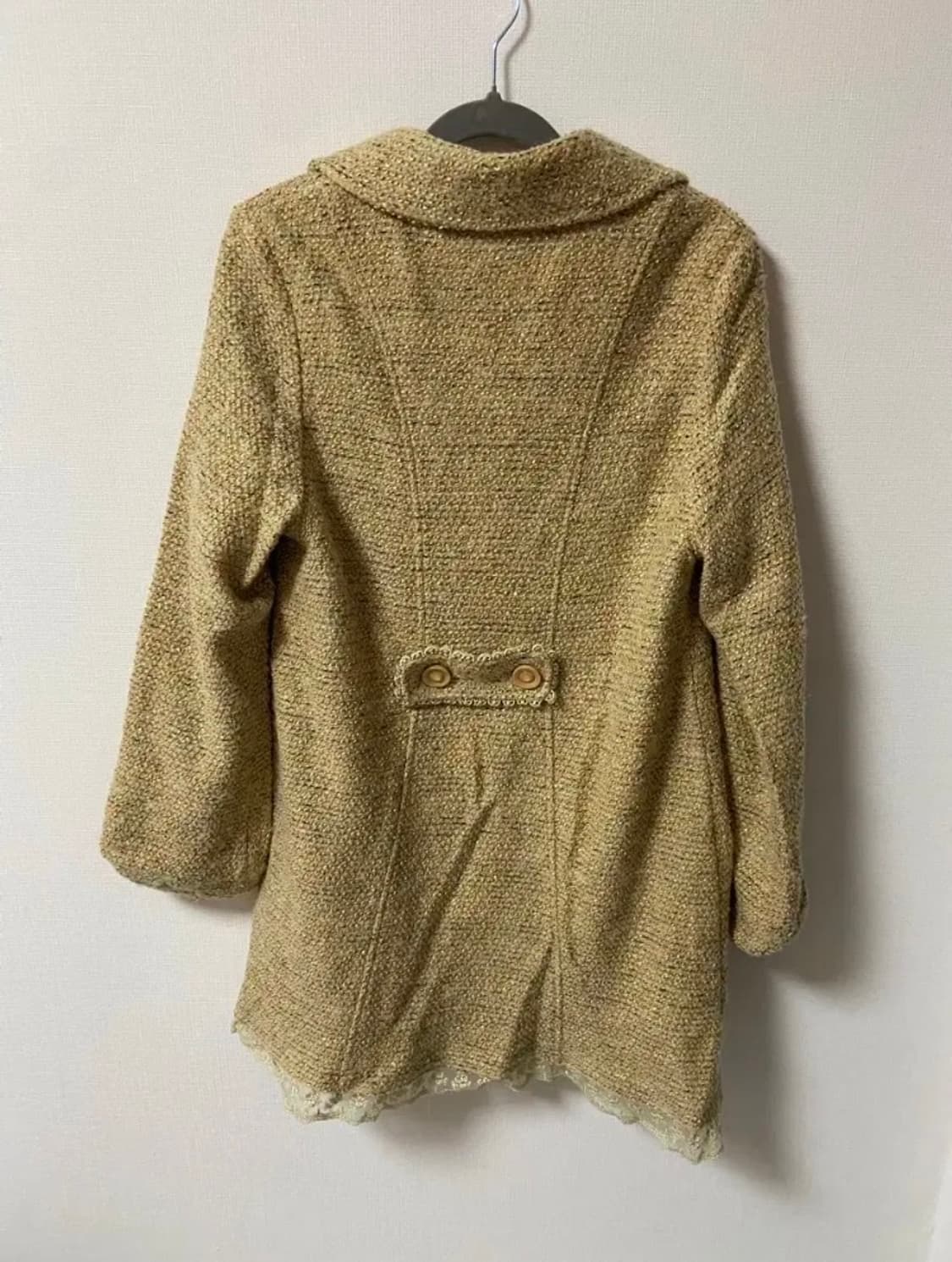 일본 빈티지 모리걸 오네라떼히메 갸루 레이스니트 원피스 자켓 상품이미지5