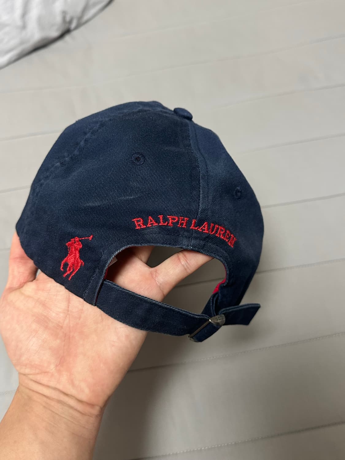 폴로 코튼 네이비 볼캡 상품이미지2