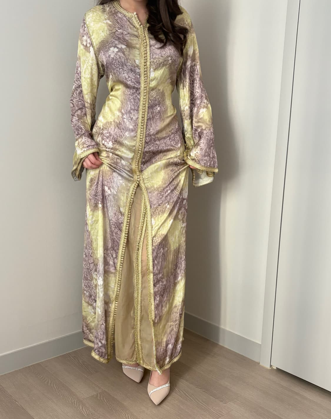 모로코 100% Silk , 2001년에 마라케시 수제 카프탄 드레스  상품이미지1