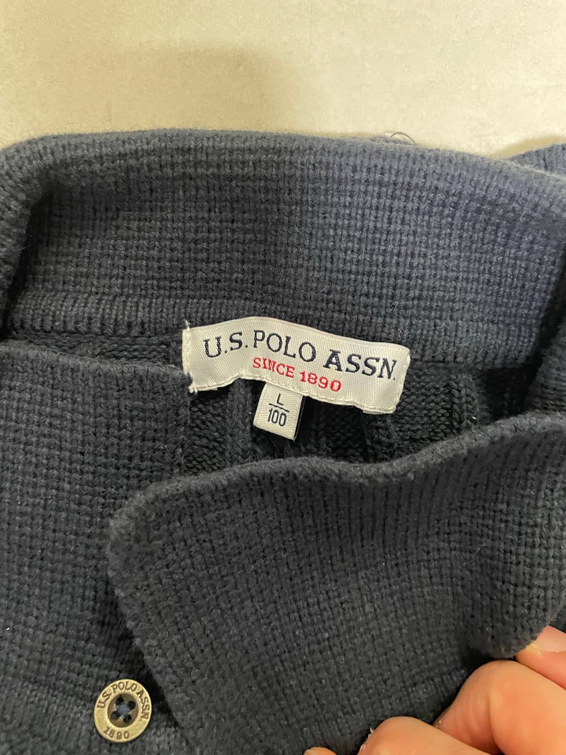 폴로 꽈배기 니트 상품이미지7