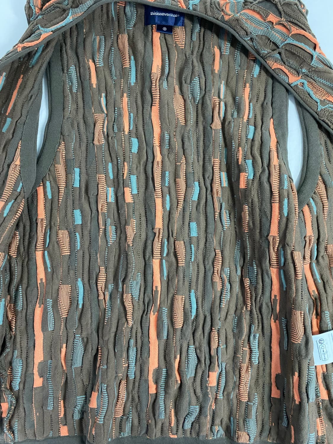 디스이즈네버댓 3D 케이블 니트 베스트 조끼 M <462> 상품이미지5