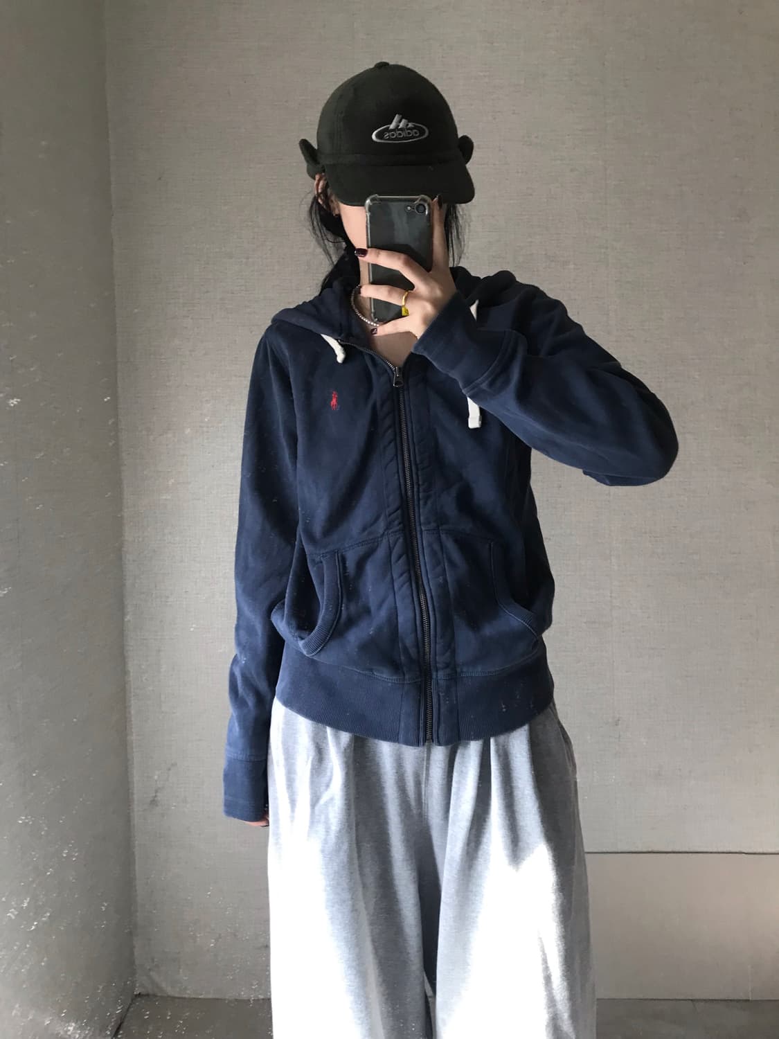 폴로 네이비 후드집업 상품이미지5