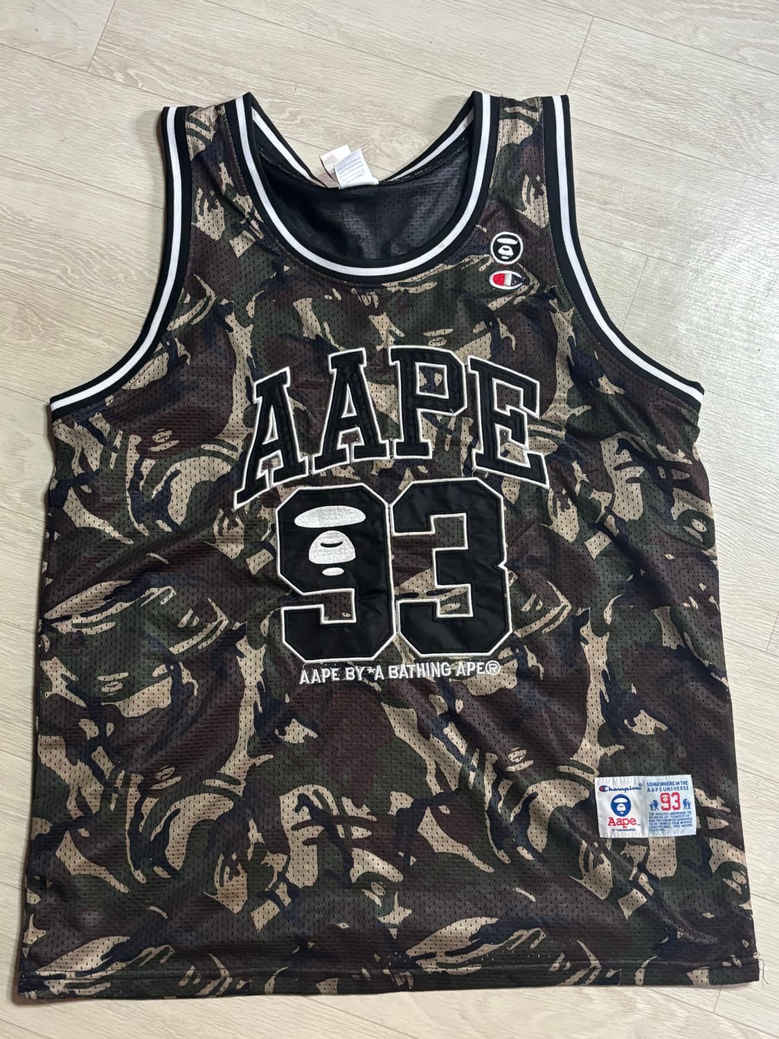 에이프(AAPE) x 챔피온 카모플라쥬 매쉬 나시티 (XL) 상품이미지2