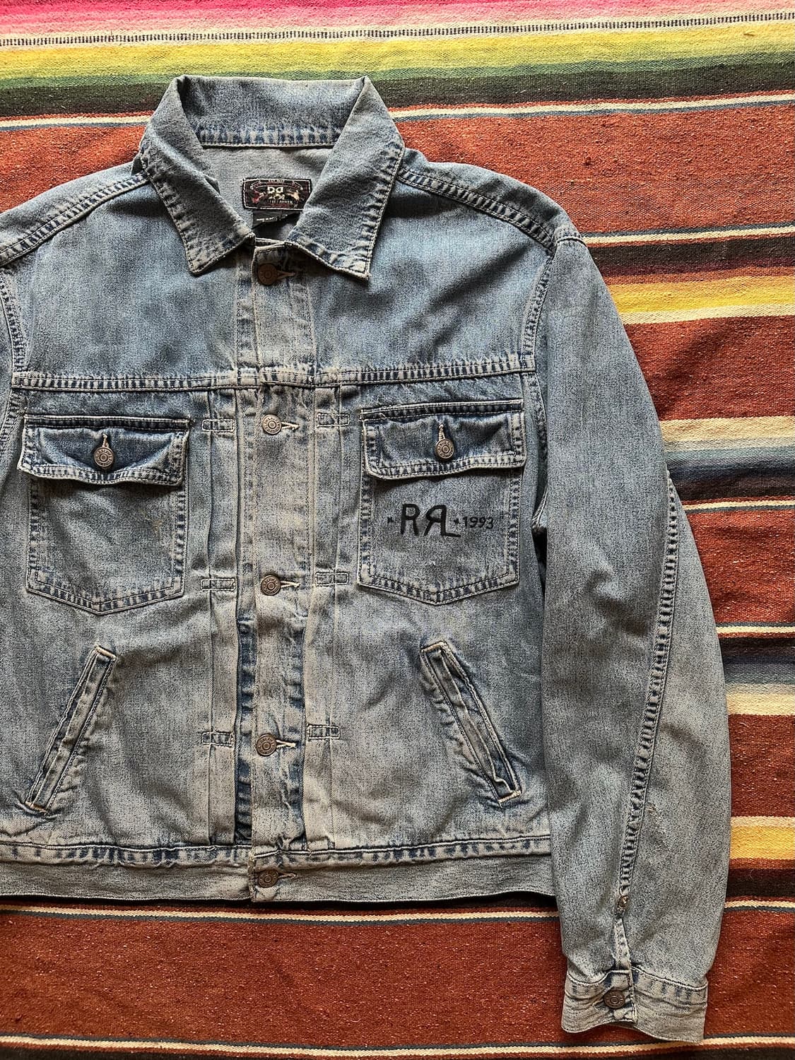 90s USA 빈티지 더블알엘 RRL 2세대 데님 자켓 상품이미지2