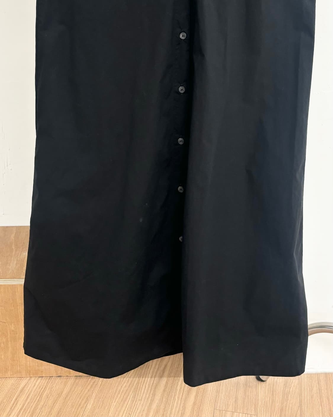 엠엠식스 카라 블랙 슬리브리스 코튼 롱 원피스 상품이미지5