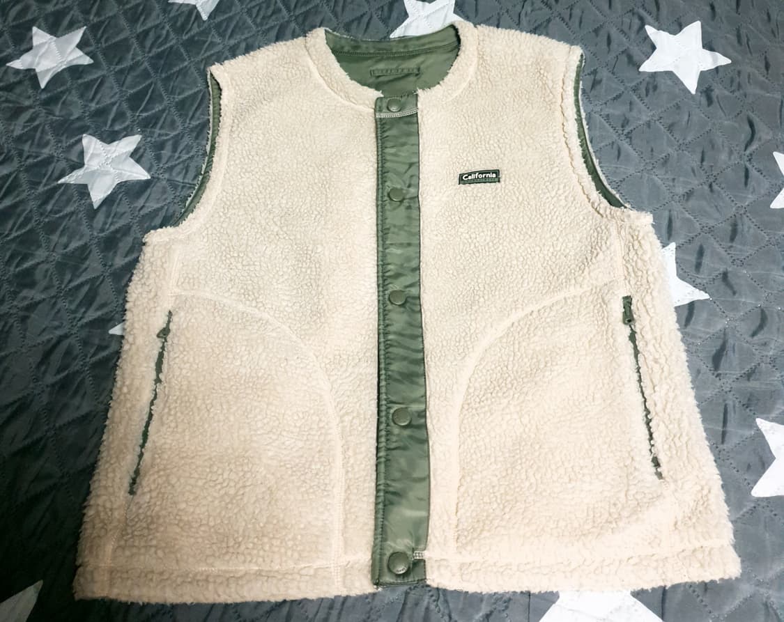 후아유 USA 리버시블 후리스 패딩 조끼 베스트 (XL) 상품이미지1