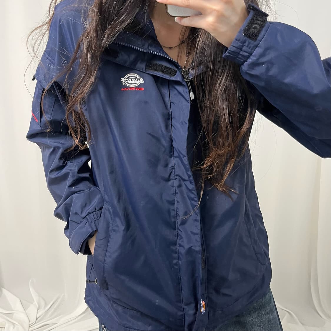 Dickies navy windbreaker  상품이미지3