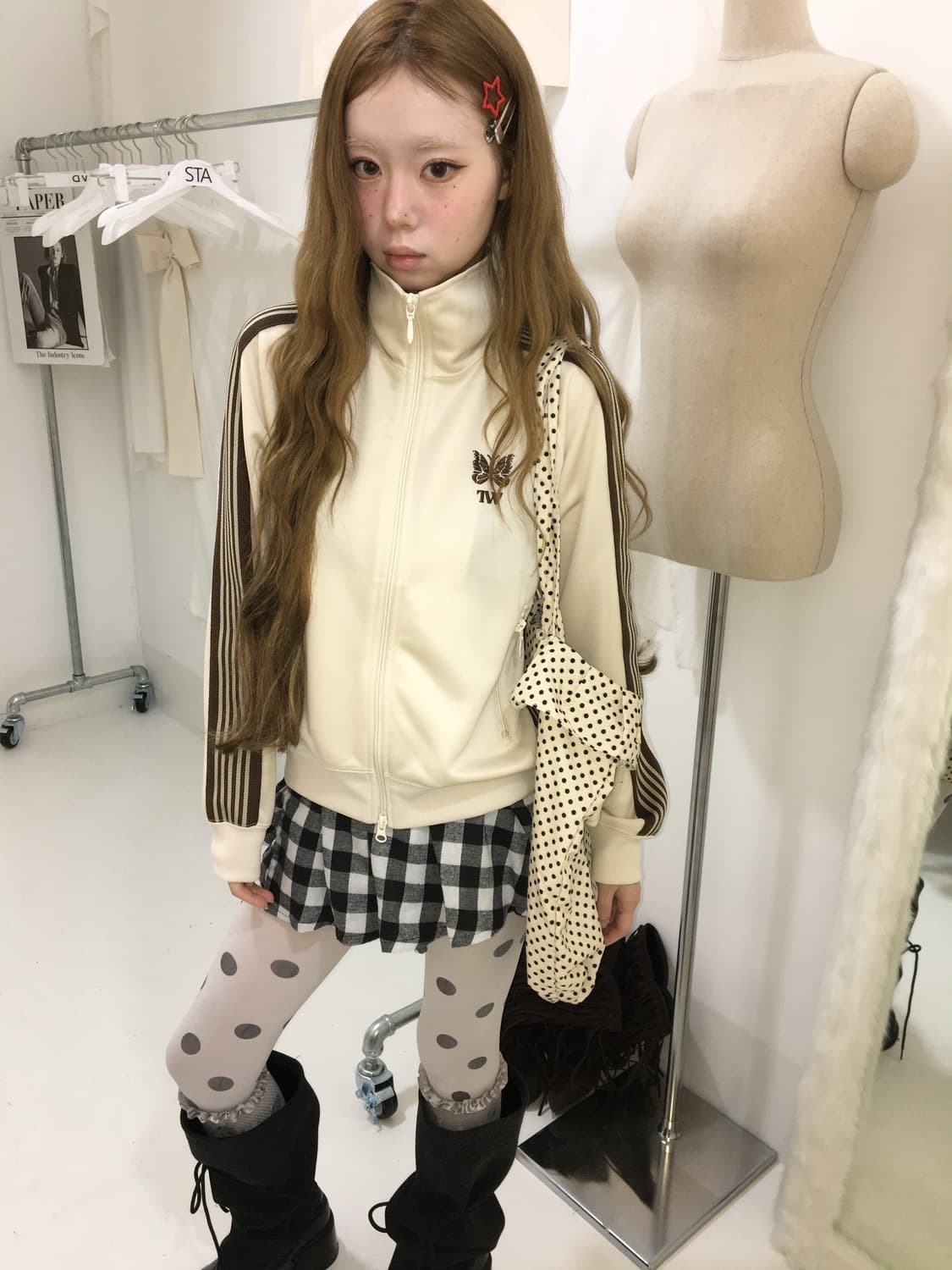 니들스tw 크림초코져지 상품이미지2