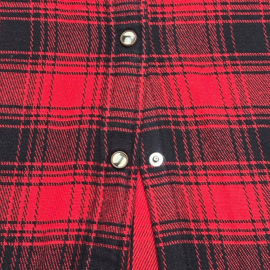 LEVI'S 폴란넬 체크 웨스턴 셔츠 레드 M 상품이미지7