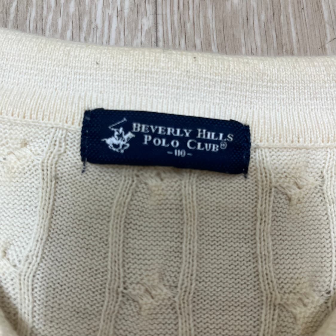 버버리 힐스 폴로 클럽 자수로고 카라 폴로 꽈배기 니트 2XL(110) 상품이미지4