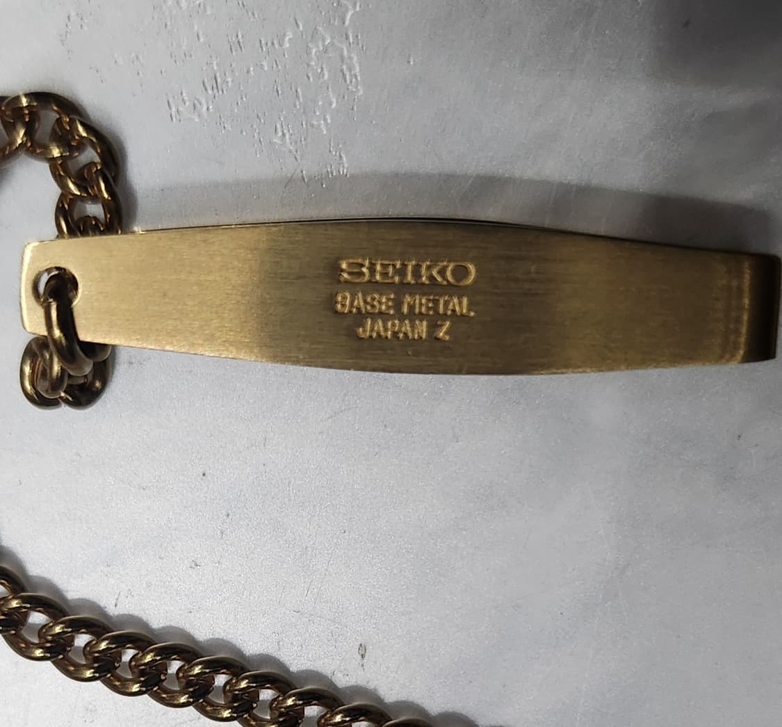 (새상품)세이코 일본 내각총리증 쿼츠 금장 회중시계 상품이미지6