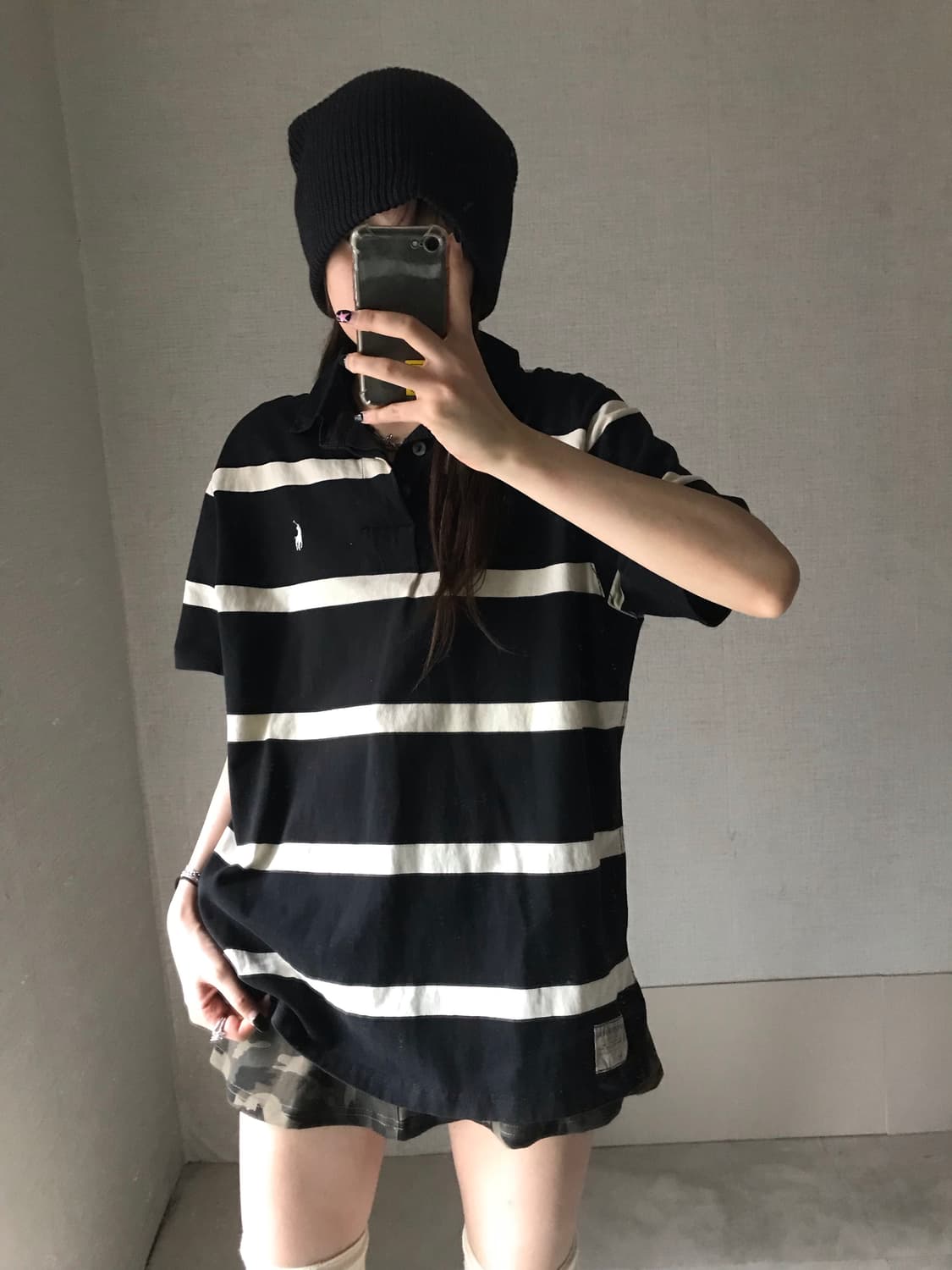 폴로 스트라이프 빅로고pk 상품이미지4