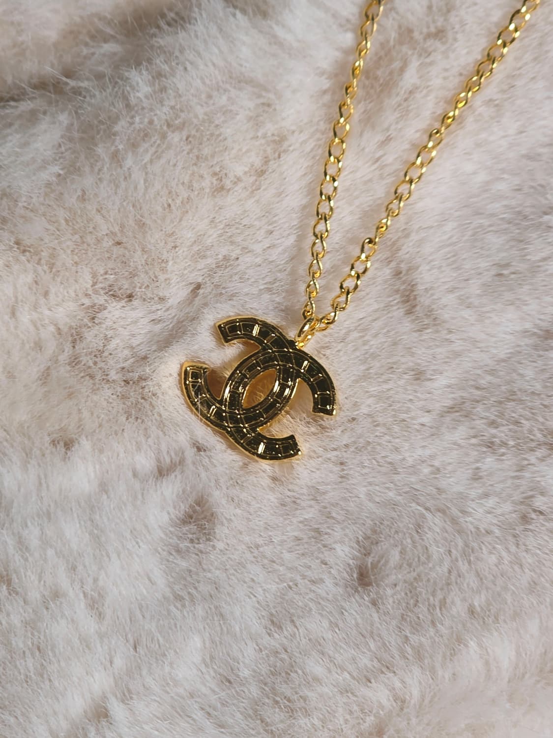 샤넬 빈티지 cc로고 금장 목걸이 상품이미지3