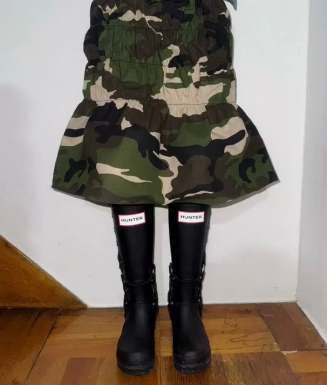 어썸소스 카모 셔링 스커트 상품이미지2