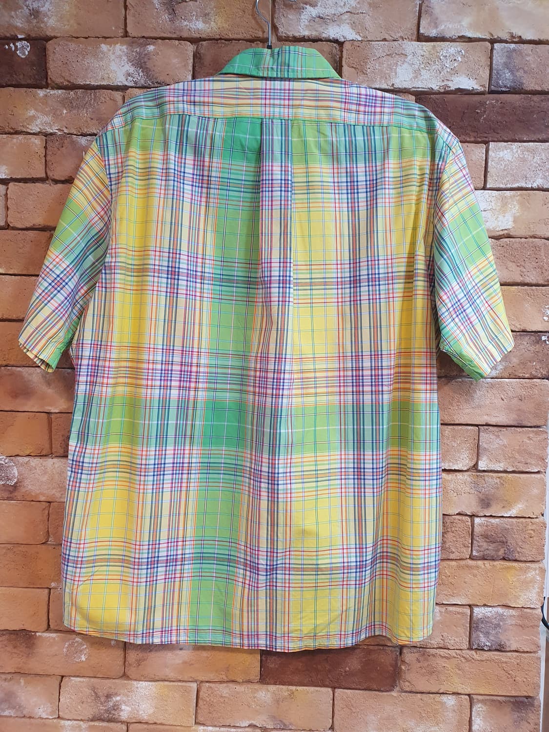 랄프로렌의 클래식핏 체크 반팔셔츠 상품이미지2