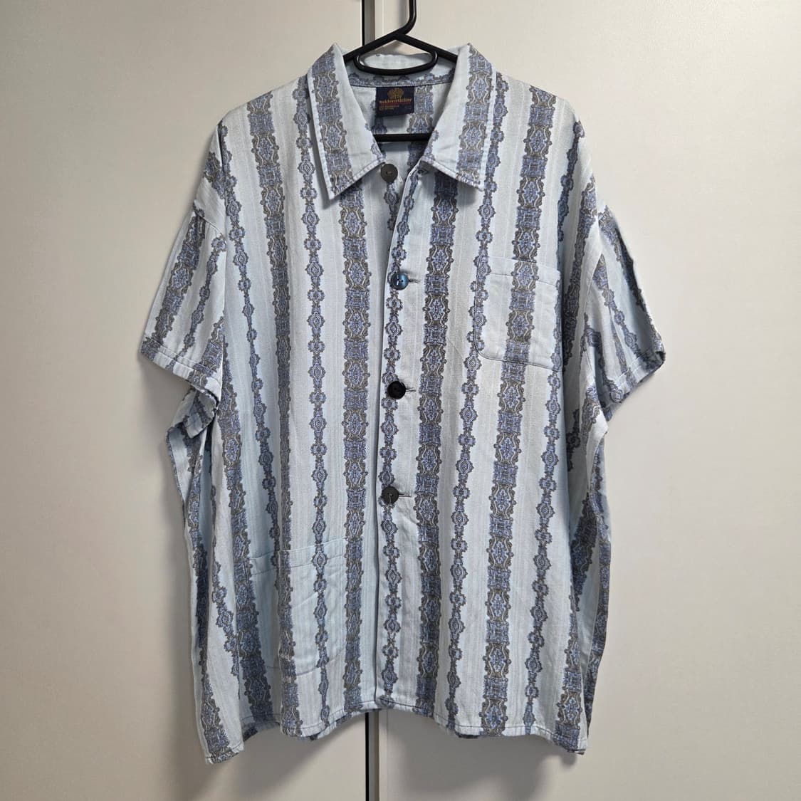 빈티지 쿠반 파자마 반팔 셔츠 XL-2XL(105-110) 상품이미지1