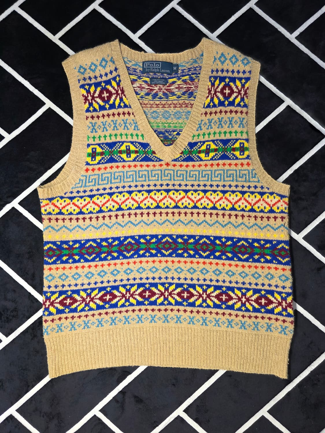 폴로 랄프로렌 페어아일 베스트 M 실측 S 상품이미지1