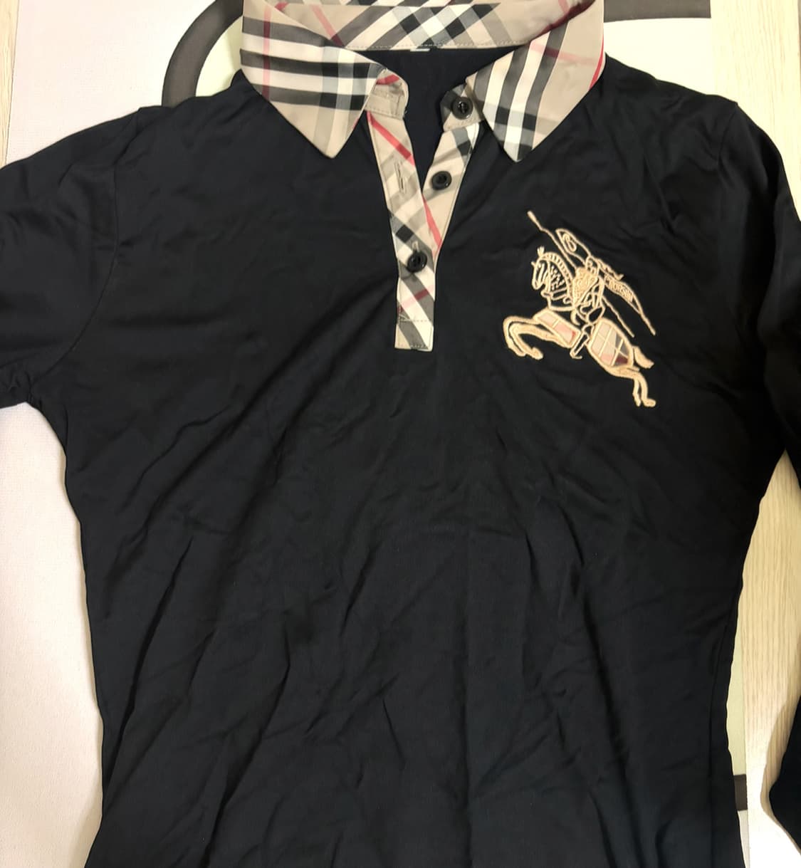 버버리 카라 셔츠 슬림핏 상품이미지1