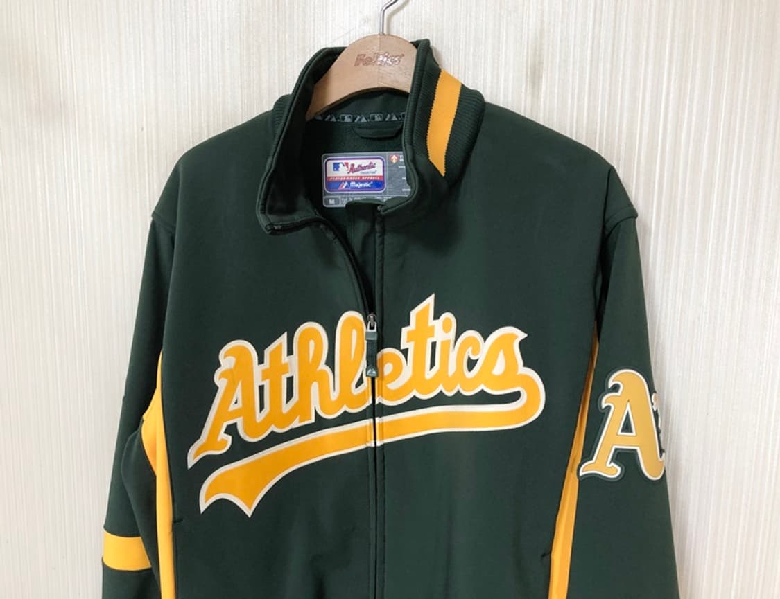 MLB 마제스틱 THERMA BASE 오클랜드어슬레틱스 어센틱자켓 M 상품이미지6