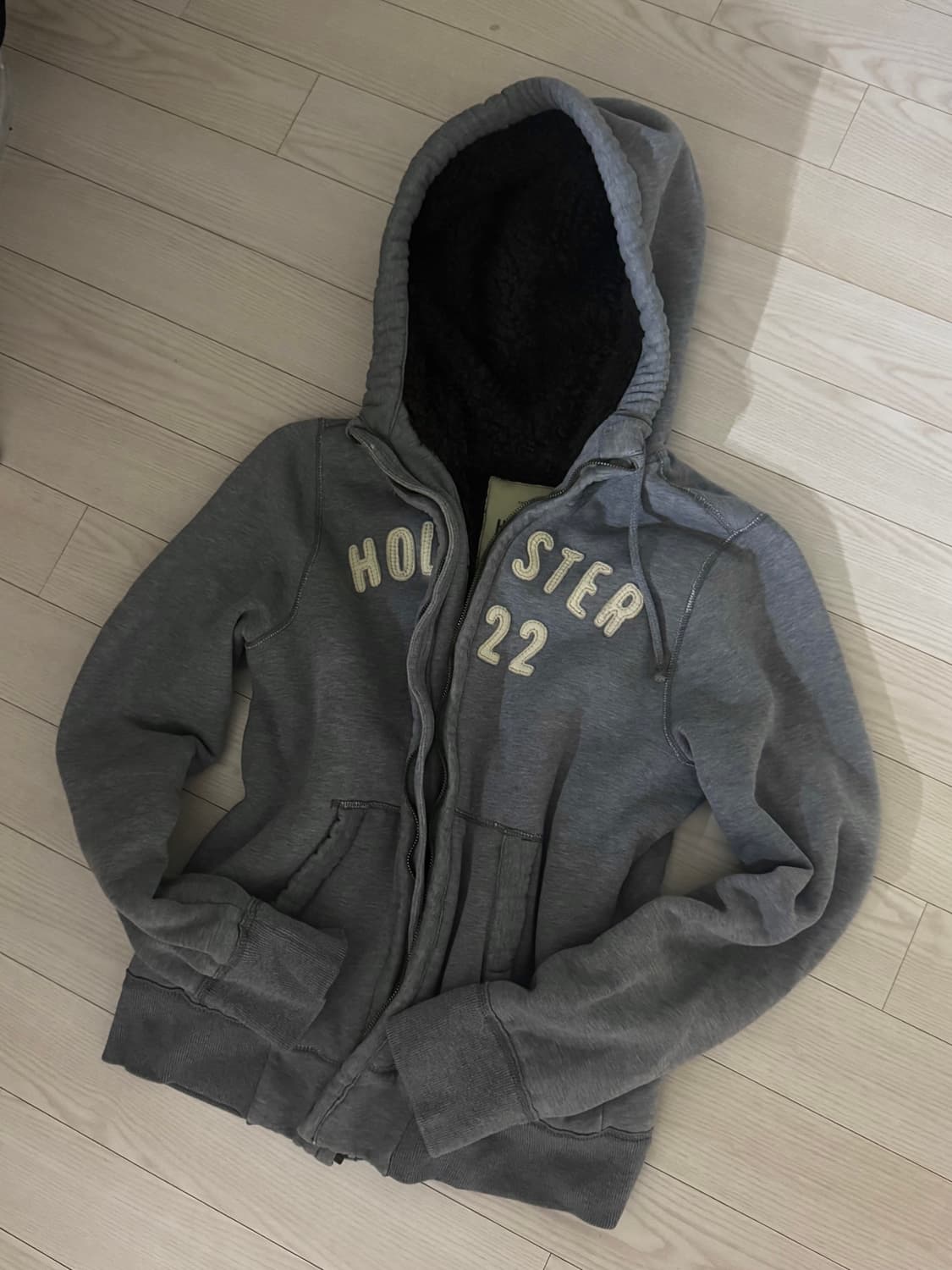 홀리스터 양털 후드집업 상품이미지2