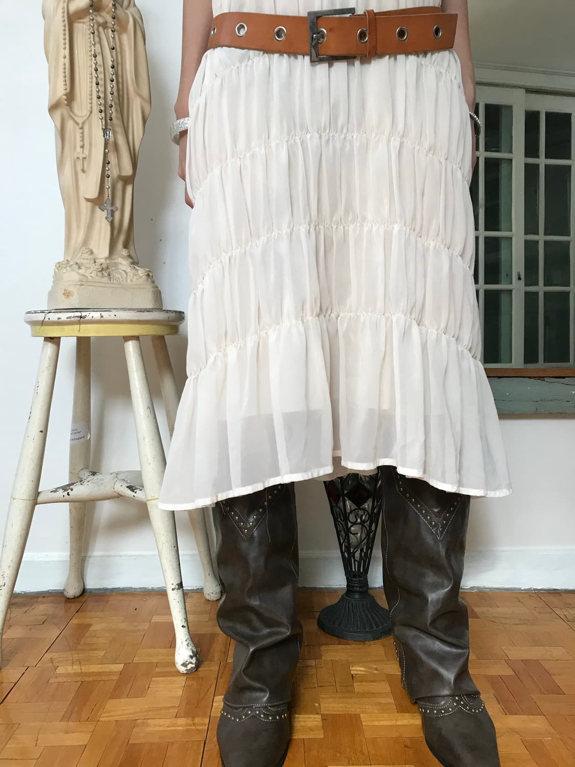 vintage pleats one-piece 상품이미지3