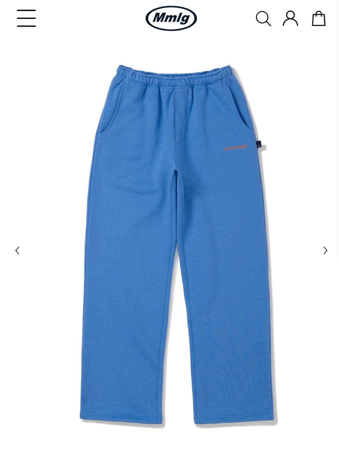 새제품_ [Mmla] EM SWEAT PANTS  blue 상품이미지1