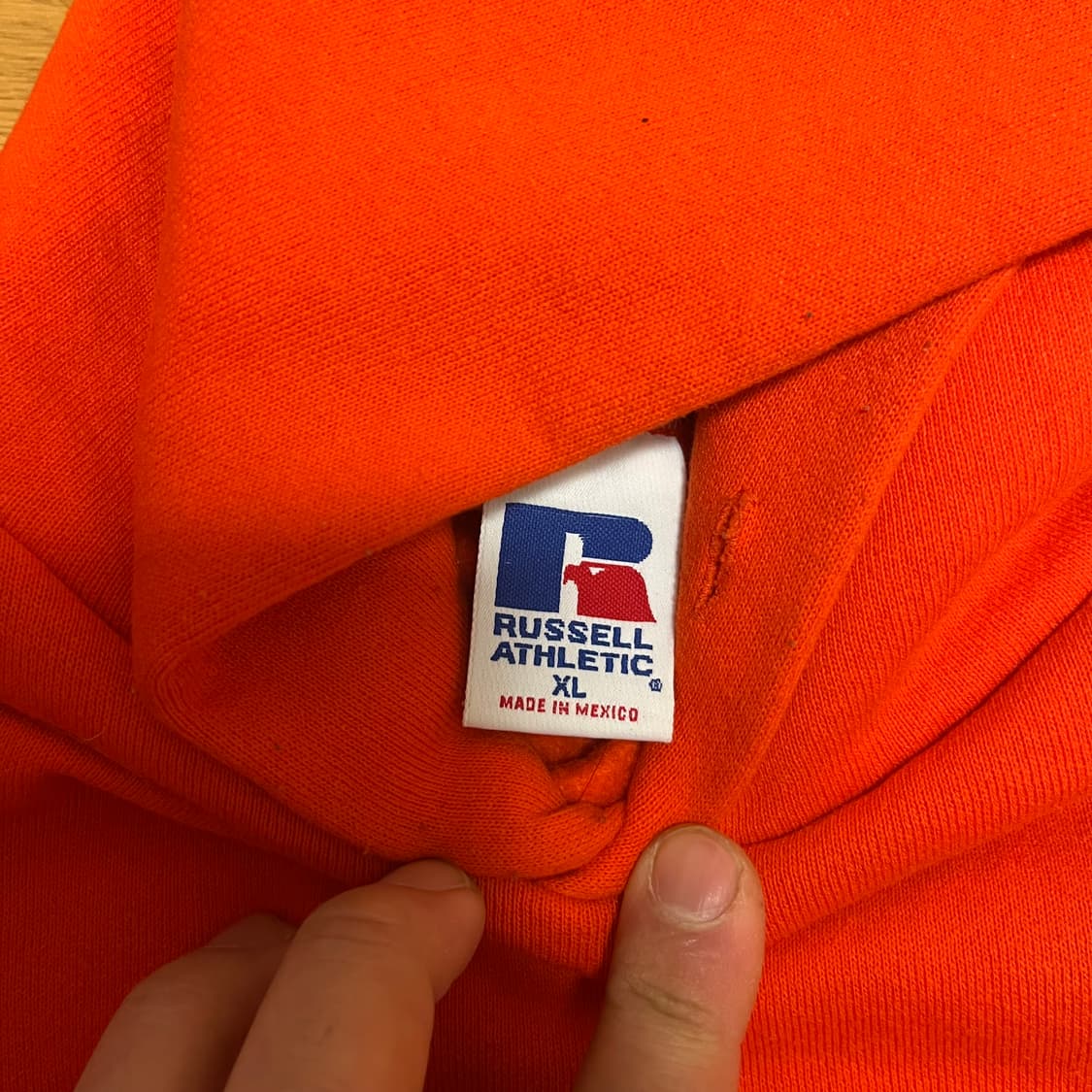 [XL] 90s 빈티지 러셀 후드티 오렌지 상품이미지2