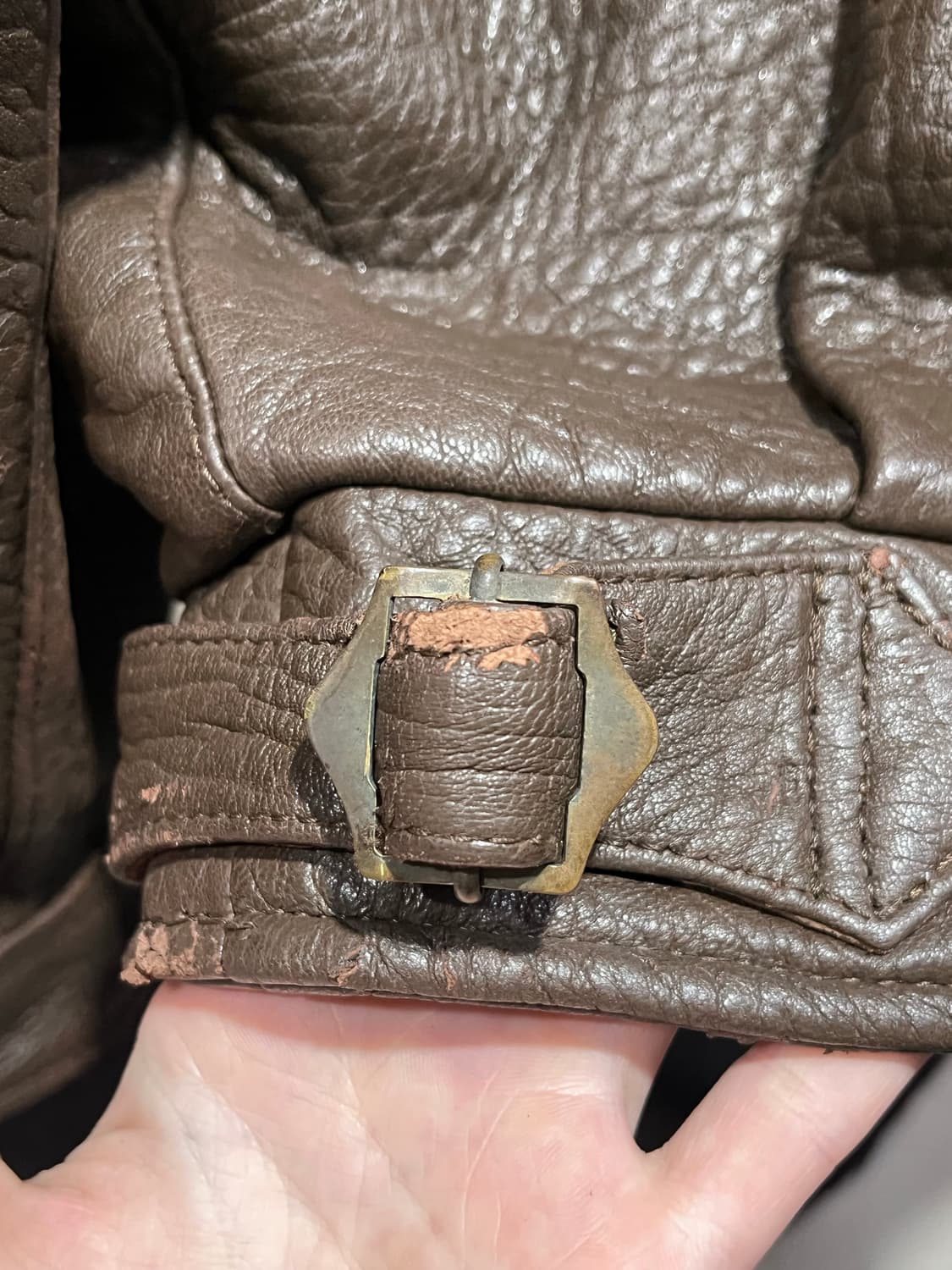 Toma 브라운 레더 자켓 상품이미지9