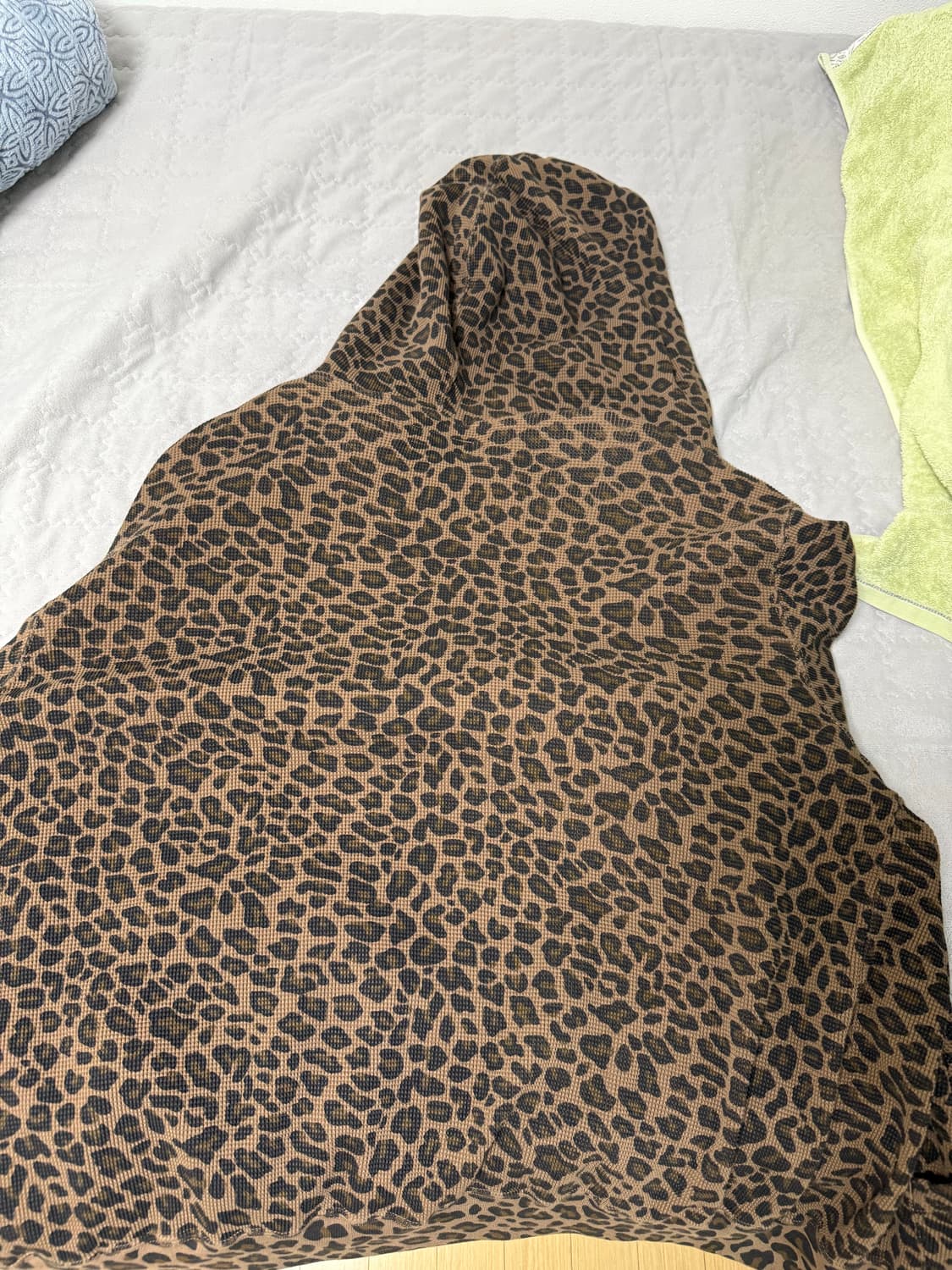 슈프림 써멀 후드 집업 레오파드 25ss l사이즈 상품이미지4