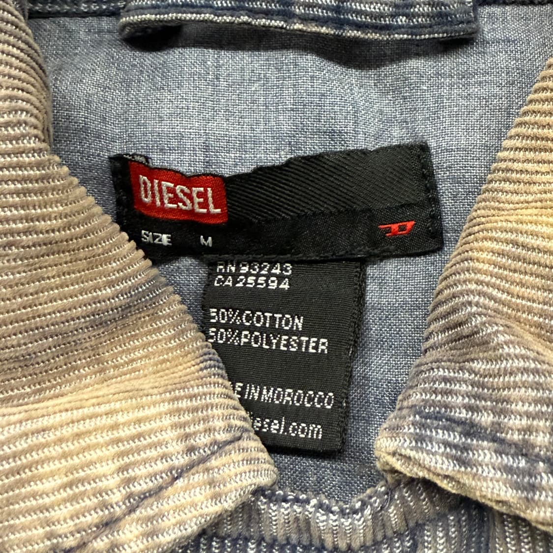 [정품/M] 디젤 코듀로이 빈티지 워싱 자켓 b15 상품이미지5