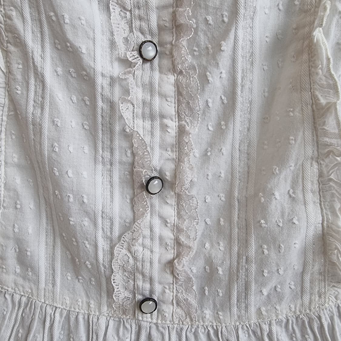 AXES femme 화이트 레이스 프릴 원피스 상품이미지2