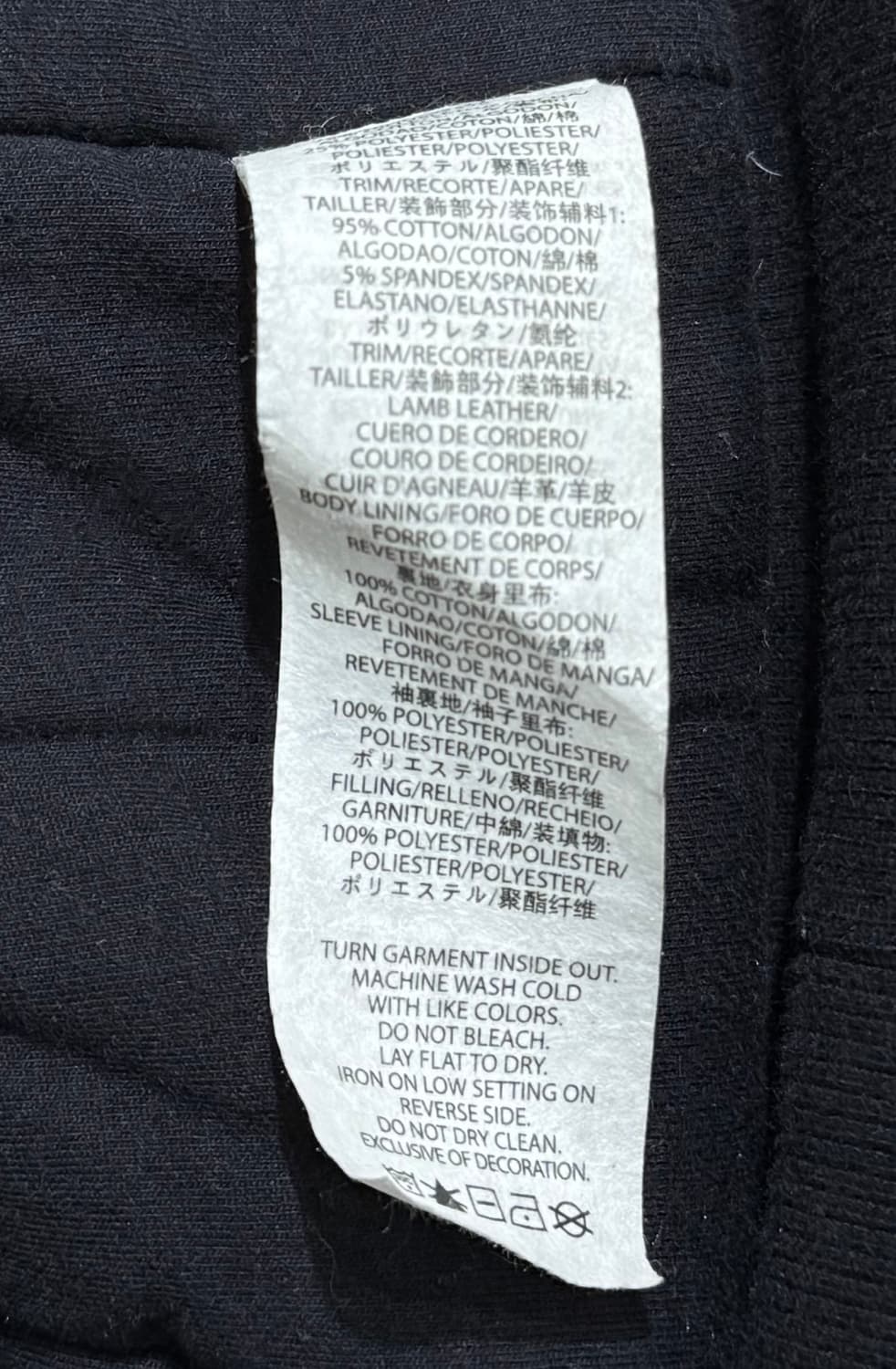 아르마니 익스체인지 엘보패치 비대칭 라이더 집업 자켓 상품이미지5