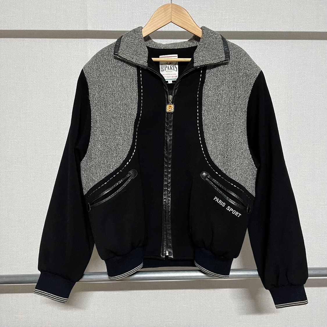 PARIS SPORT 헤링본 블랙 자켓 L 상품이미지1