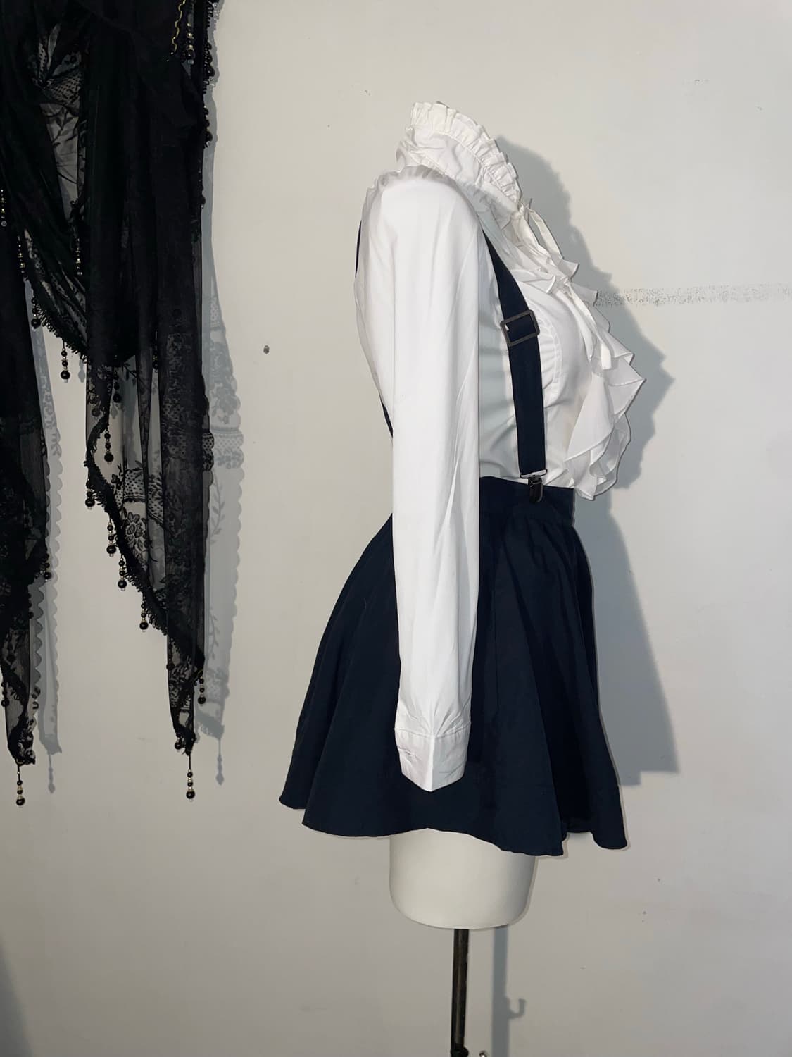 고스로리 셋업 고딕로리타 멜빵 프릴 일본빈티지 상품이미지3