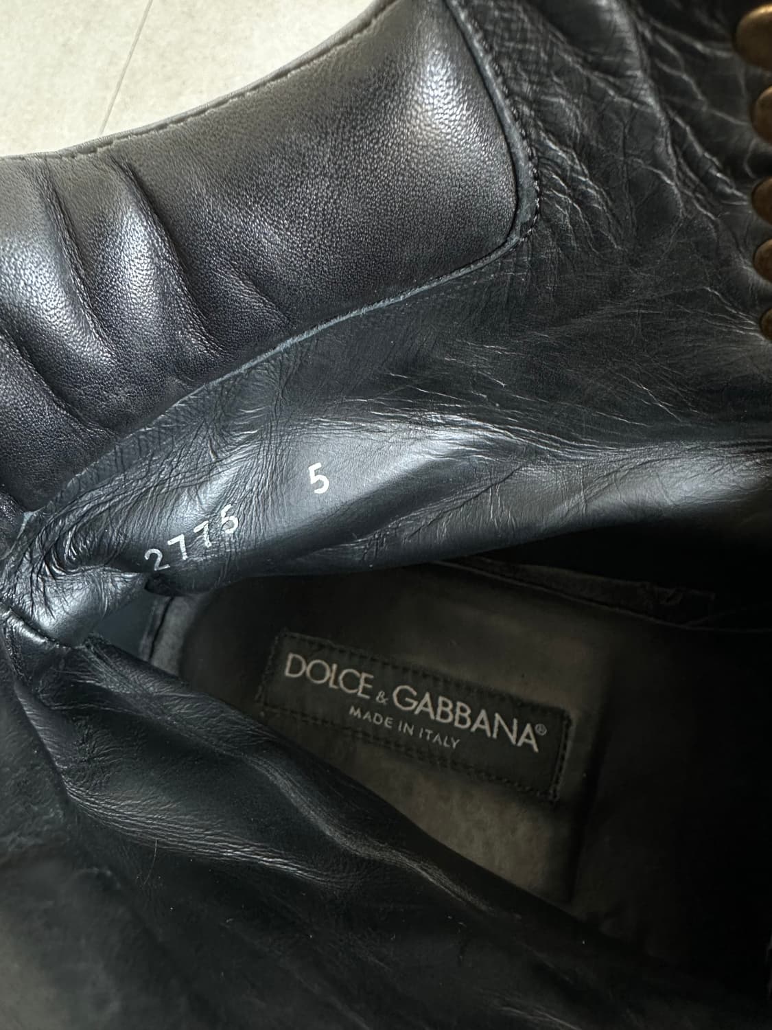 돌체앤가바나 2000s 디스트로이드 컴뱃부츠 상품이미지8