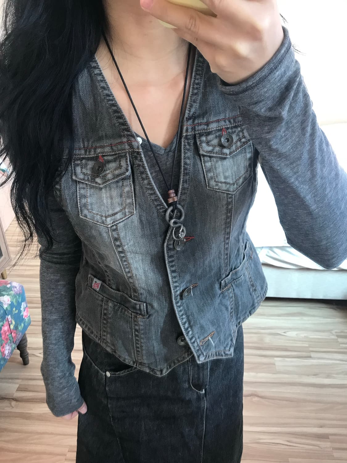 웨스턴 데님 조끼 상품이미지1