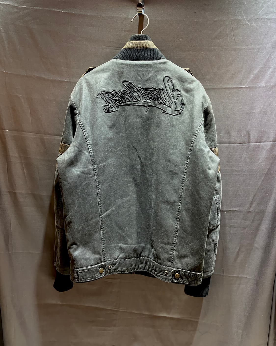 XL D&G 돌체앤가바나 절개 워싱 레더자켓 상품이미지5