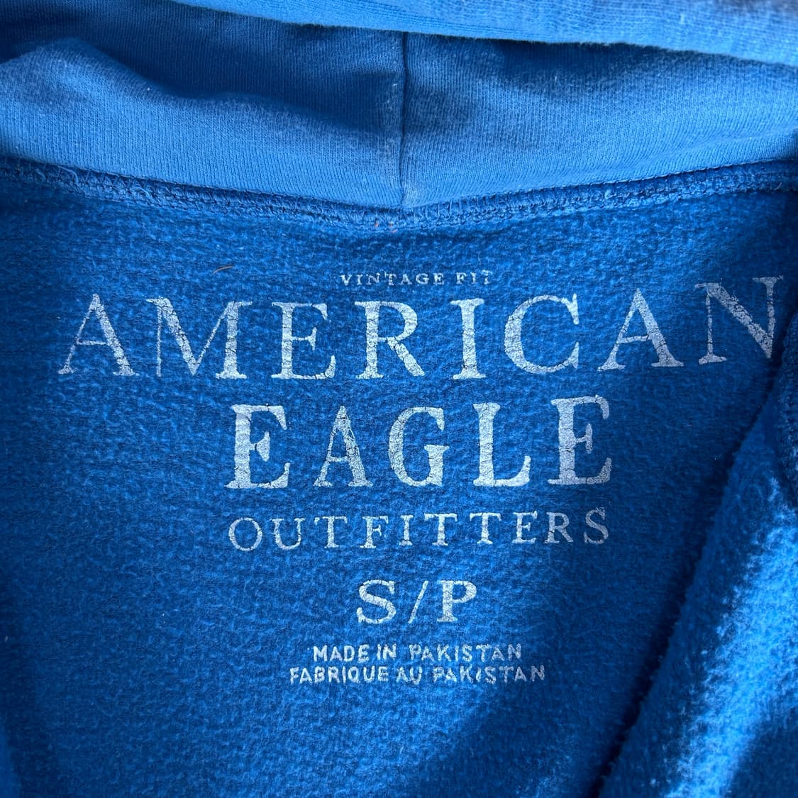 아메리칸 이글 블루 기모 후드집업 상품이미지2