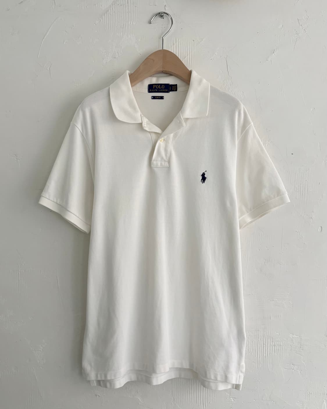 Polo 폴로 랄프로렌 신형 화이트컬러 슬림핏 코튼 PK 카라티셔츠 상품이미지1
