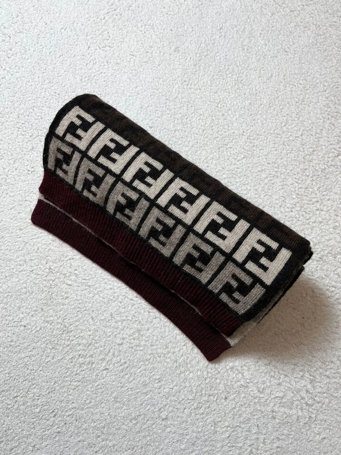 펜디 FENDI Italy 오리지널 울 숄 목도리 A1781 상품이미지2