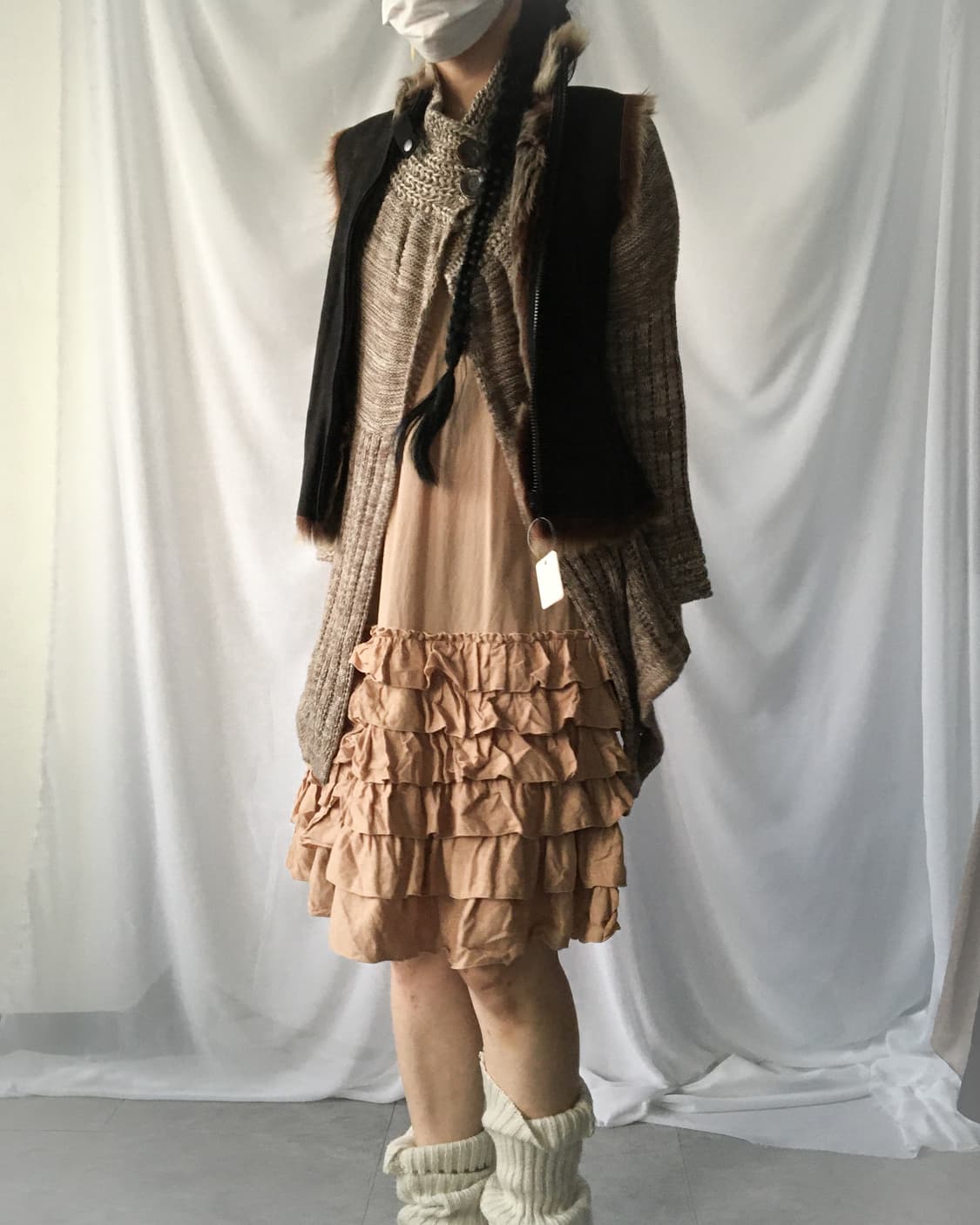 Fur mixed vest 상품이미지6