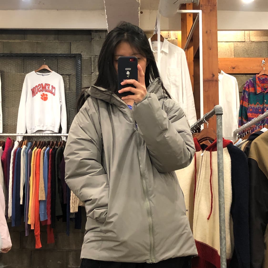 (새상품) 스톤소프트 경량 후드 패딩 점퍼 상품이미지2